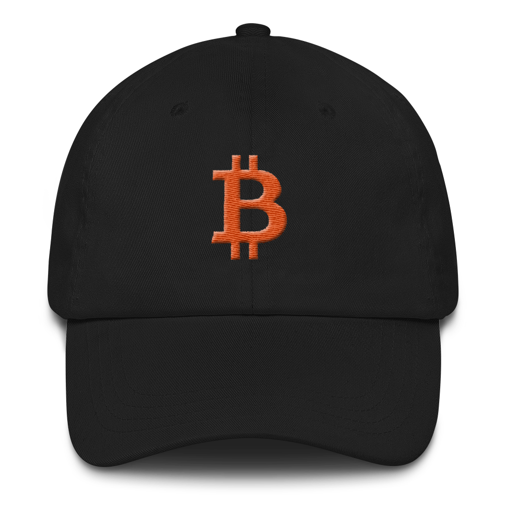 Orange Bitcoin Trucker Hat