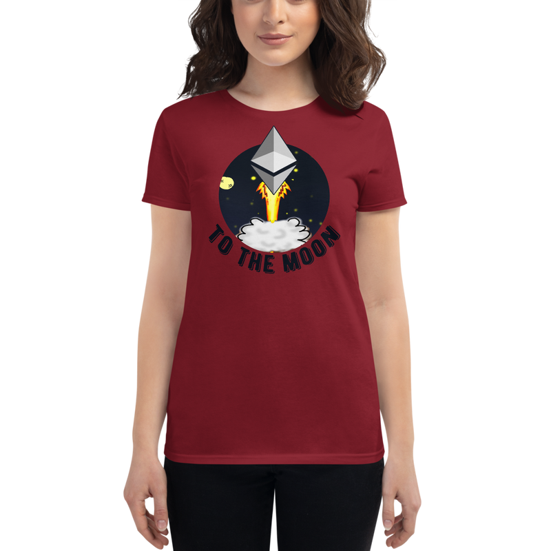 Ethereum to the moon - Women's Short Sleeve T-Shirt