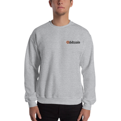Bitcoin - Men's Embroidered Crewneck Sweatshirt