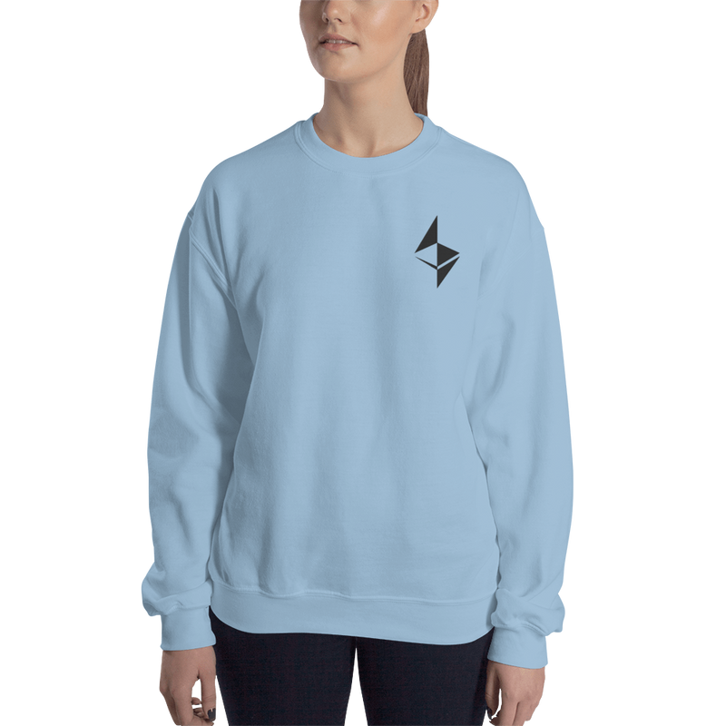 Ethereum surface design– Women’s Embroidered Crewneck Sweatshirt