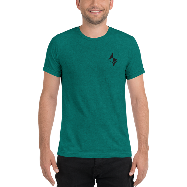 Ethereum surface design - Men's Embroidered Tri-Blend T-Shirt