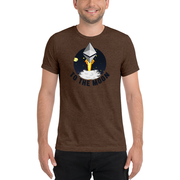 Ethereum to the moon - Men's Tri-Blend T-Shirt