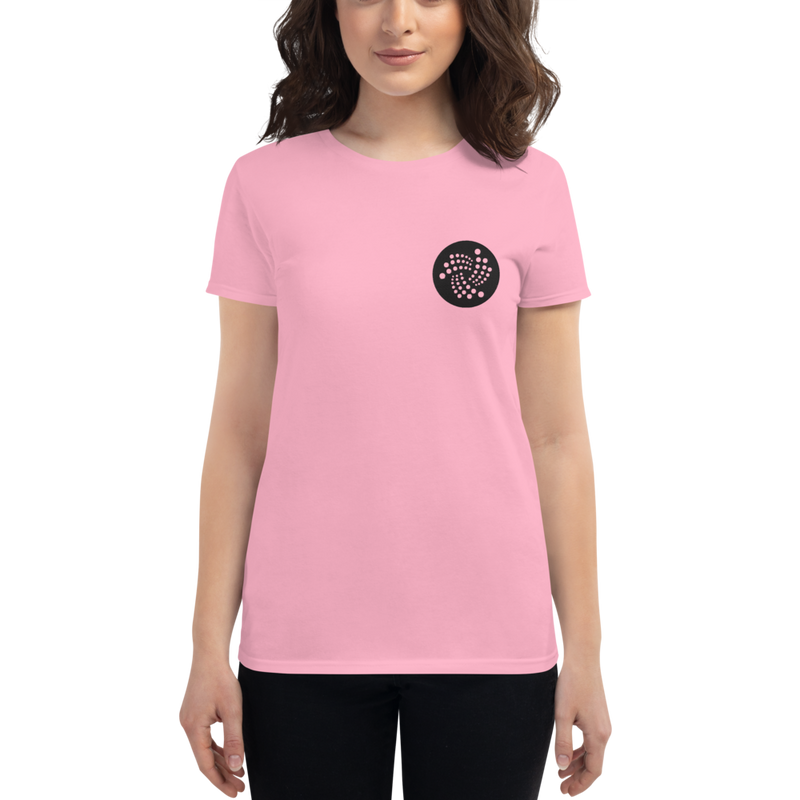 Iota logo - Women's Embroidered Short Sleeve T-Shirt