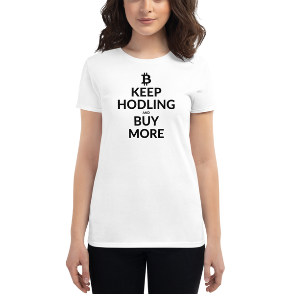 Keep hodling (Bitcoin) - Women's Short Sleeve T-Shirt