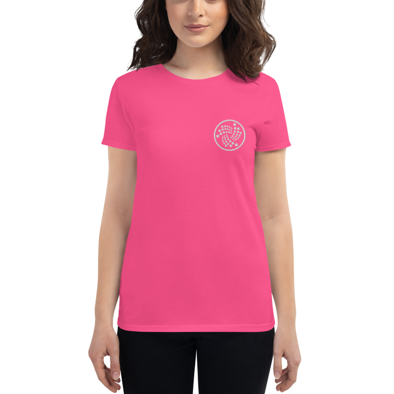 Iota logo - Women's Embroidered Short Sleeve T-Shirt