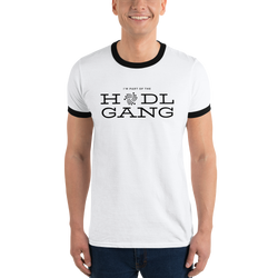Hodl gang (Iota) - Men's Ringer T-Shirt