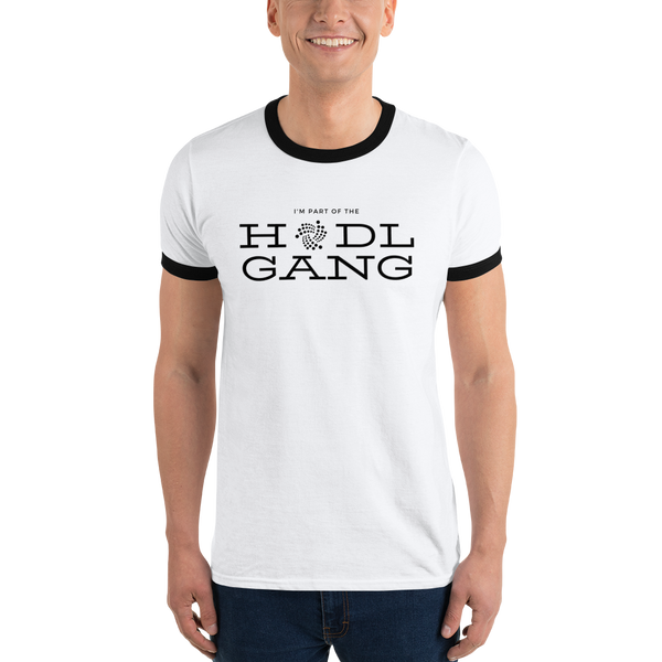 Hodl gang (Iota) - Men's Ringer T-Shirt