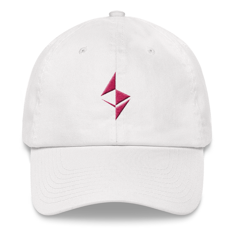 Ethereum surface design (Pink) - Baseball Cap