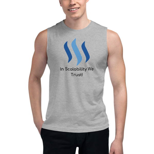 In scalability we trust (Steem) – Men's Muscle Shirt