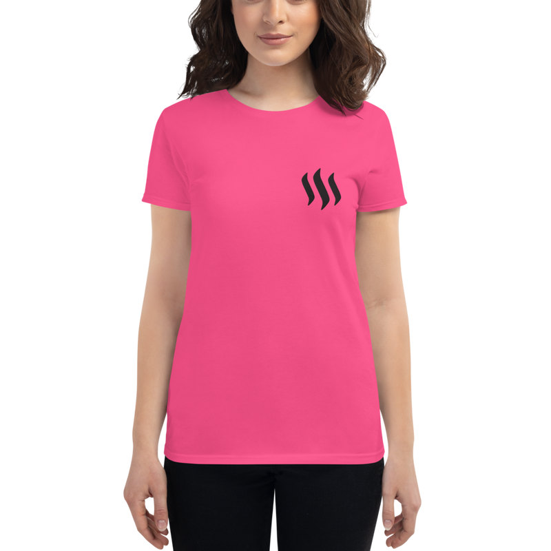 Steem - Women's Embroidered Short Sleeve T-Shirt