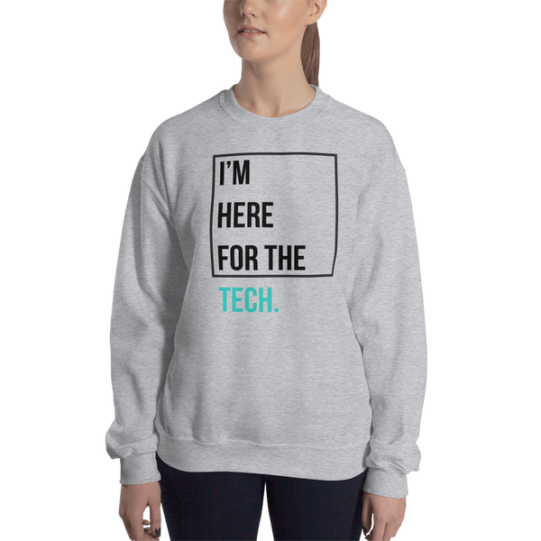 I'm here for the tech (Zilliqa) – Women’s Crewneck Sweatshirt