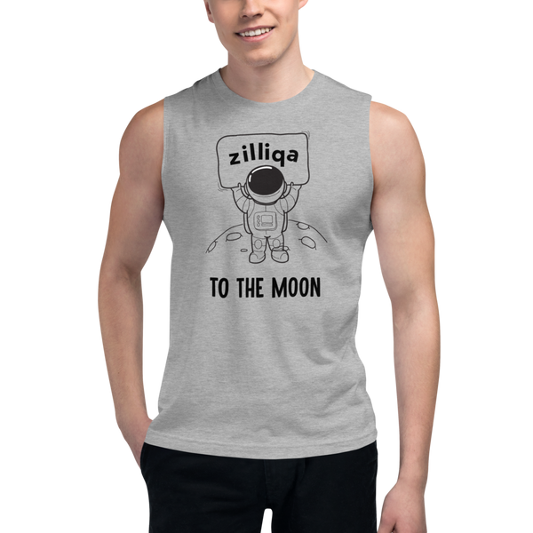 Zilliqa to the moon – Men’s Muscle Shirt