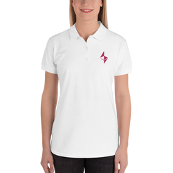 Ethereum surface design - Women's Embroidered Polo Shirt