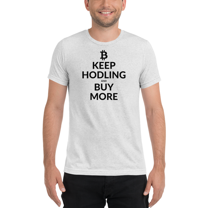 Keep hodling (Bitcoin) - Men's Tri-Blend T-Shirt