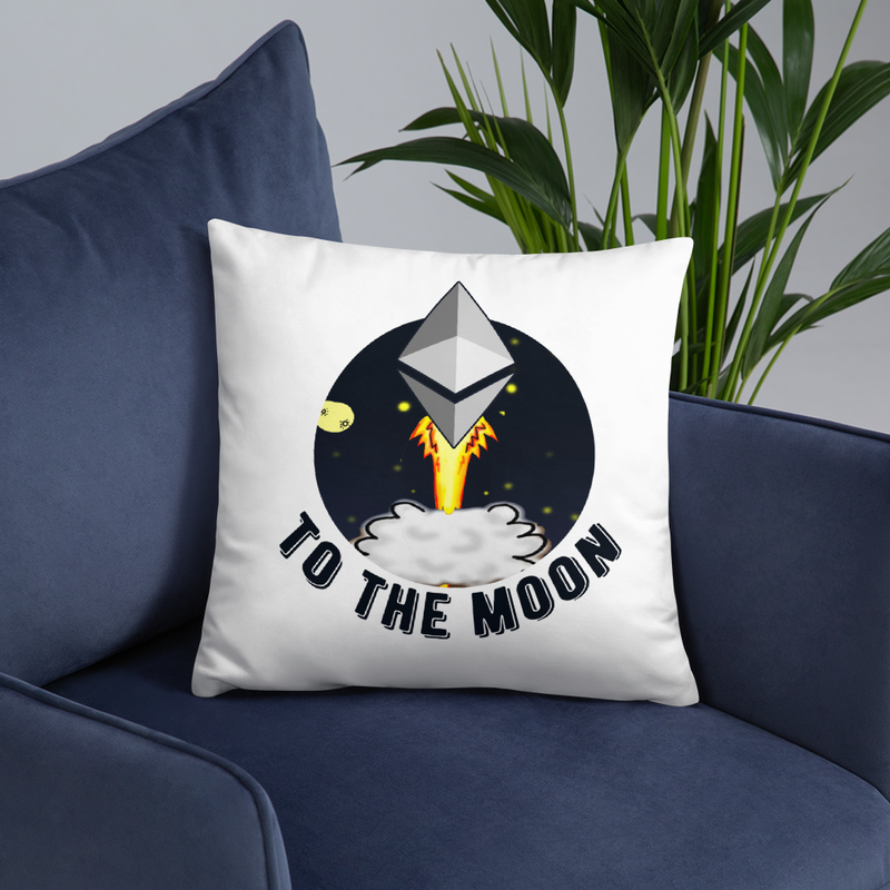 Ethereum to the moon - Pillow