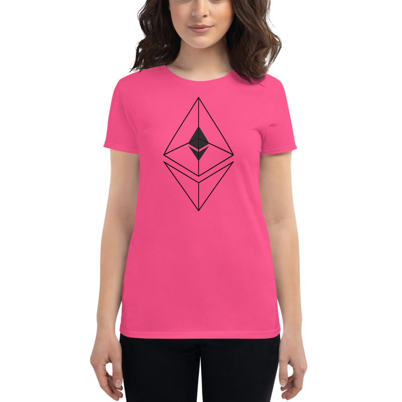 Ethereum line design - Women's Short Sleeve T-Shirt