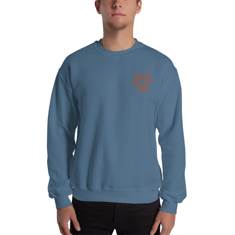Iota floating design – Men’s Embroidered Crewneck Sweatshirt