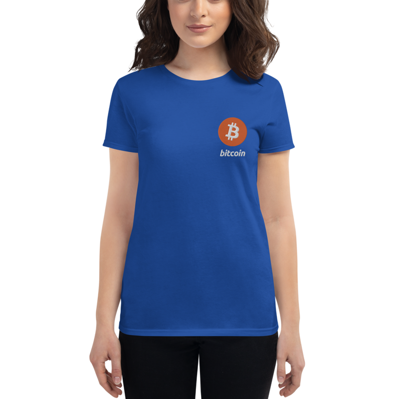Bitcoin - Women's Embroidered Short Sleeve T-Shirt