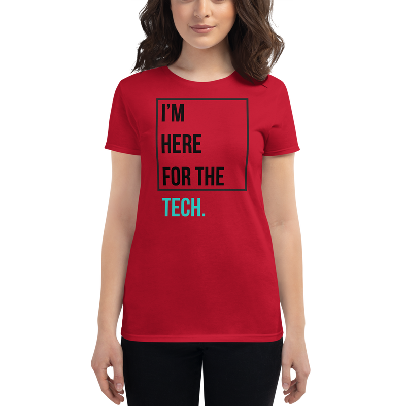 I'm here for the tech (Zilliqa) – Women's Short Sleeve T-Shirt