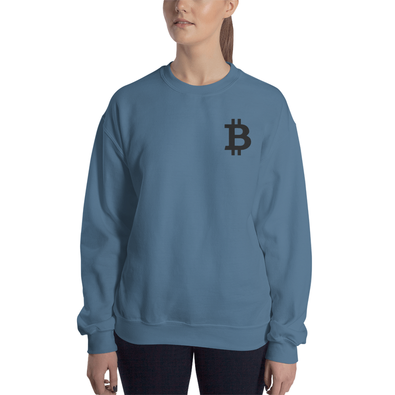 Bitcoin – Women’s Embroidered Crewneck Sweatshirt