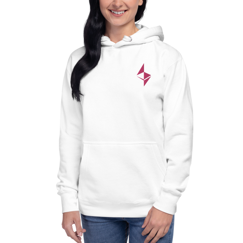 Ethereum surface design – Women’s Embroidered Pullover Hoodie