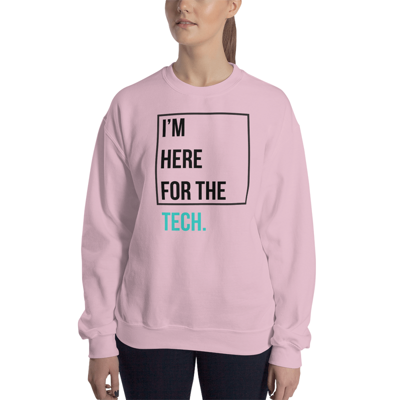 I'm here for the tech (Zilliqa) – Women’s Crewneck Sweatshirt