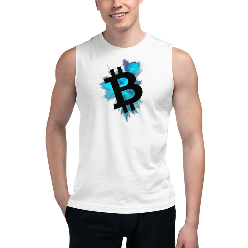Bitcoin color cloud – Men’s Muscle Shirt