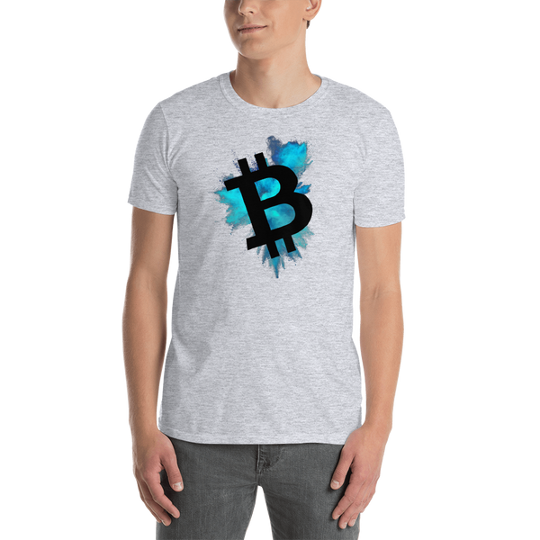 Bitcoin color cloud - Men's T-Shirt