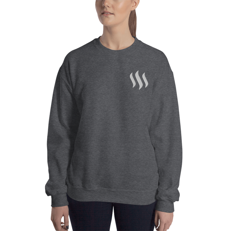 Steem – Women’s Embroidered Crewneck Sweatshirt