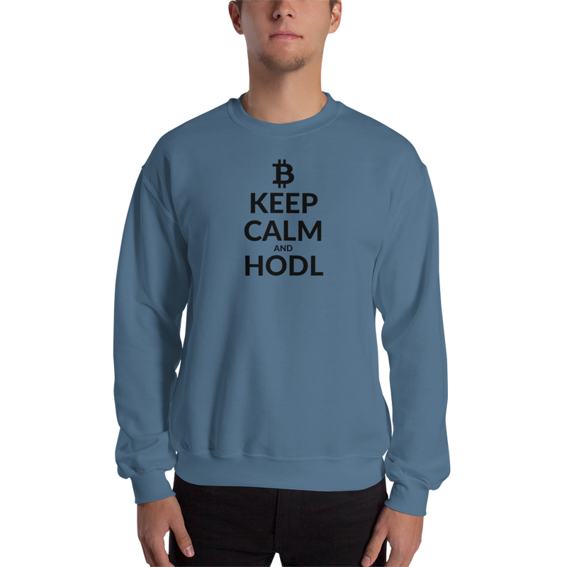 Keep calm (Bitcoin) - Men's Crewneck Sweatshirt