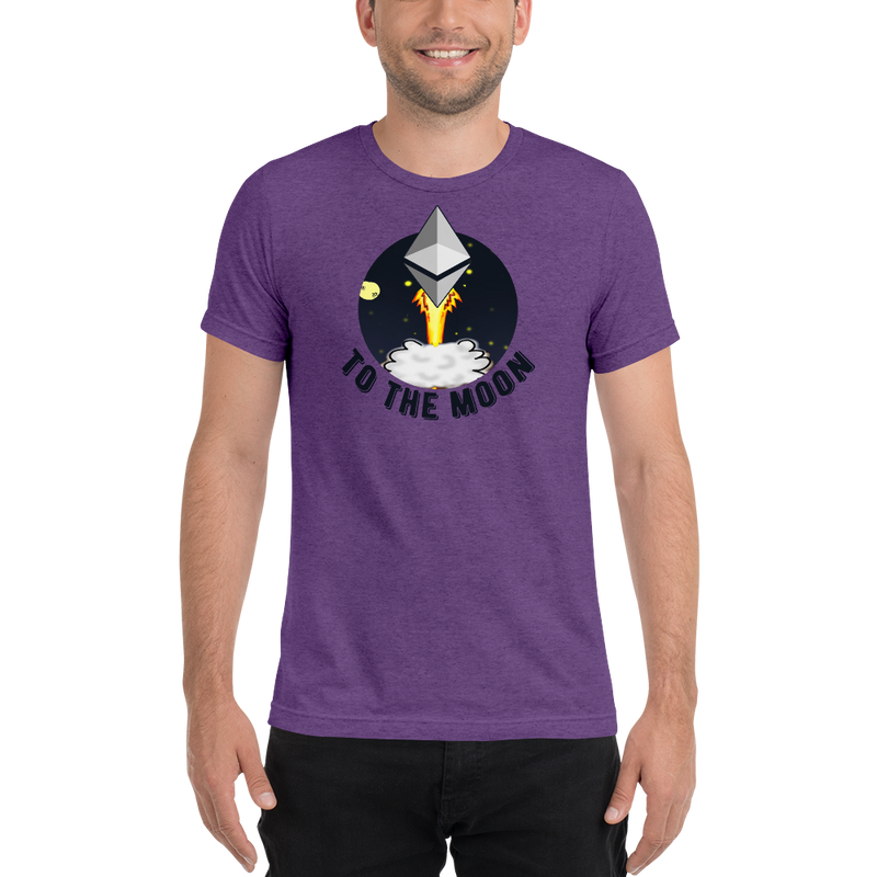 Ethereum to the moon - Men's Tri-Blend T-Shirt