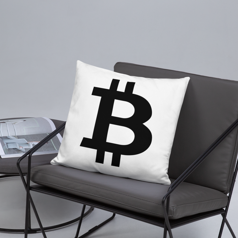 Bitcoin black - Pillow