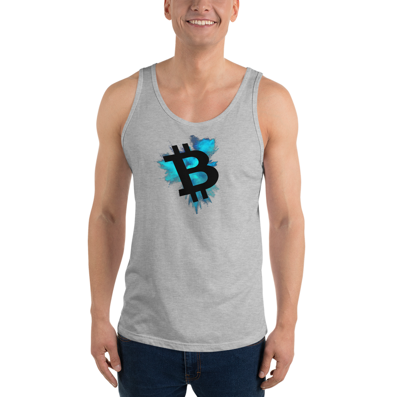 Bitcoin color cloud - Men's Tank Top