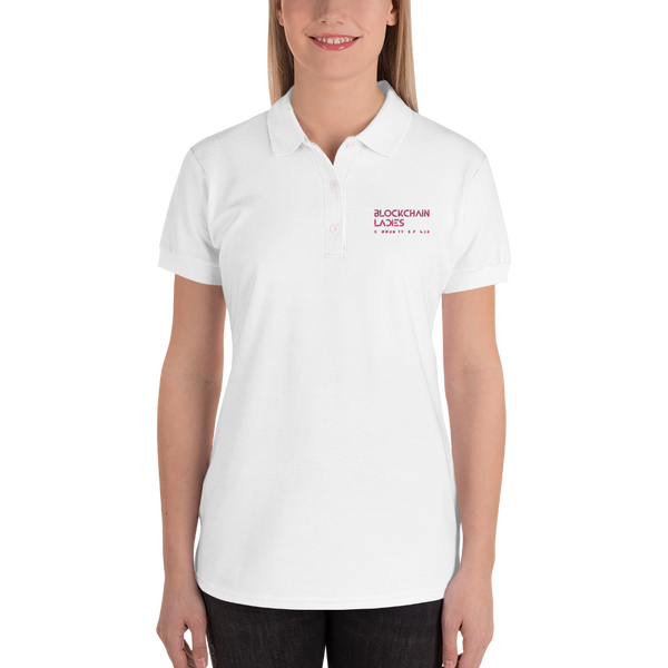Blockchain Ladies Embroidered Women's Polo