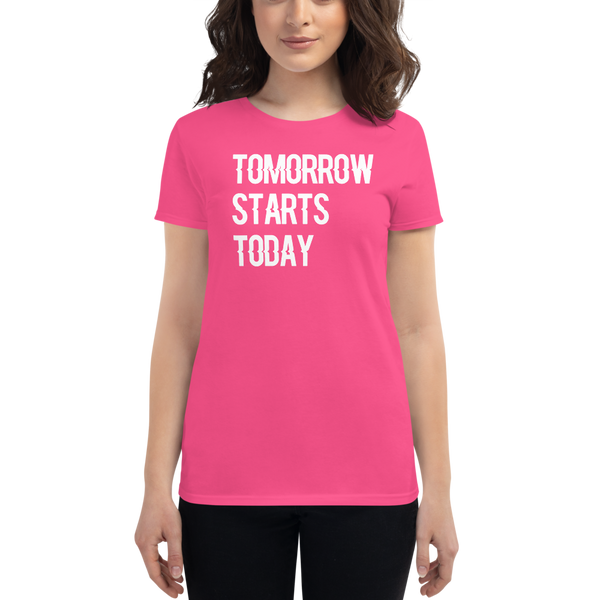 Tomorrow starts today (Zilliqa) – Women's Short Sleeve T-Shirt