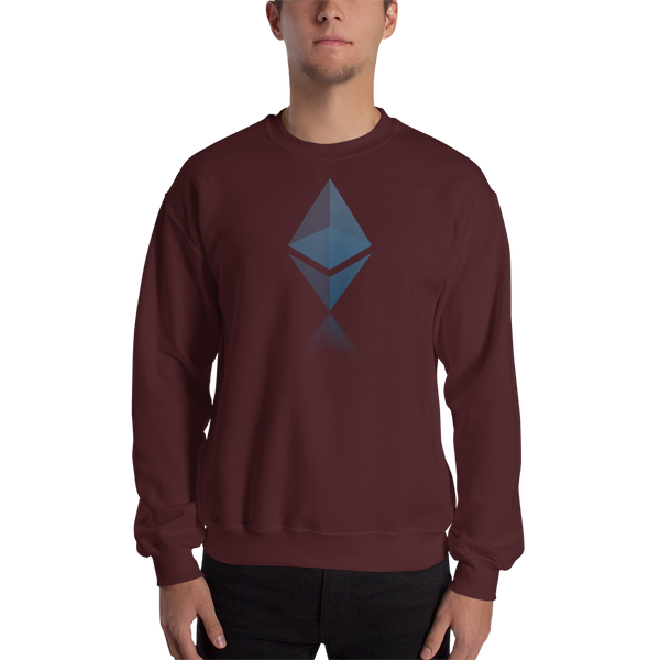 Ethereum reflection design - Men’s Crewneck Sweatshirt