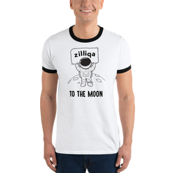 Zilliqa to the moon - Men's Ringer T-Shirt
