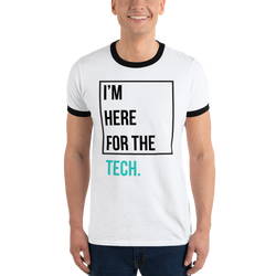 I'm here for the tech (Zilliqa) - Men's Ringer T-Shirt