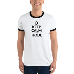 Keep calm (Bitcoin) - Men's Ringer T-Shirt