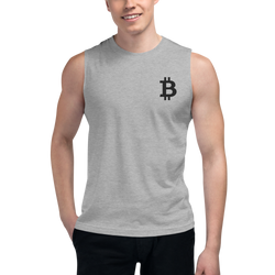 Bitcoin – Men’s Embroidered Muscle Shirt
