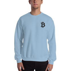 Bitcoin - Men's Embroidered Crewneck Sweatshirt