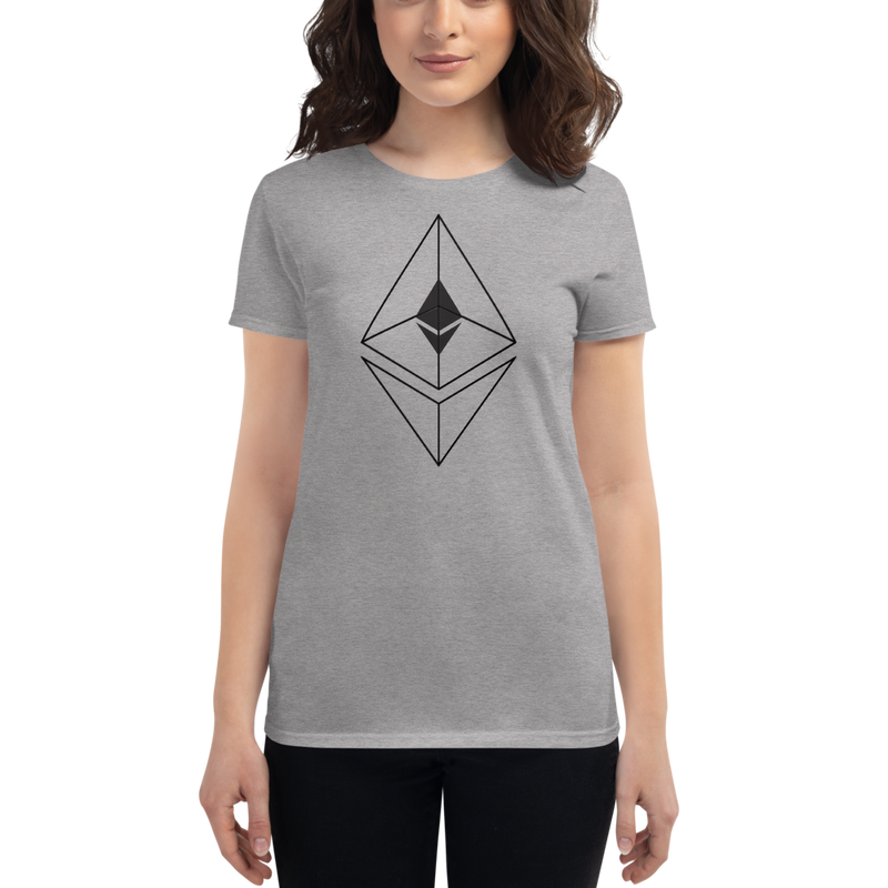 Ethereum line design - Women's Short Sleeve T-Shirt
