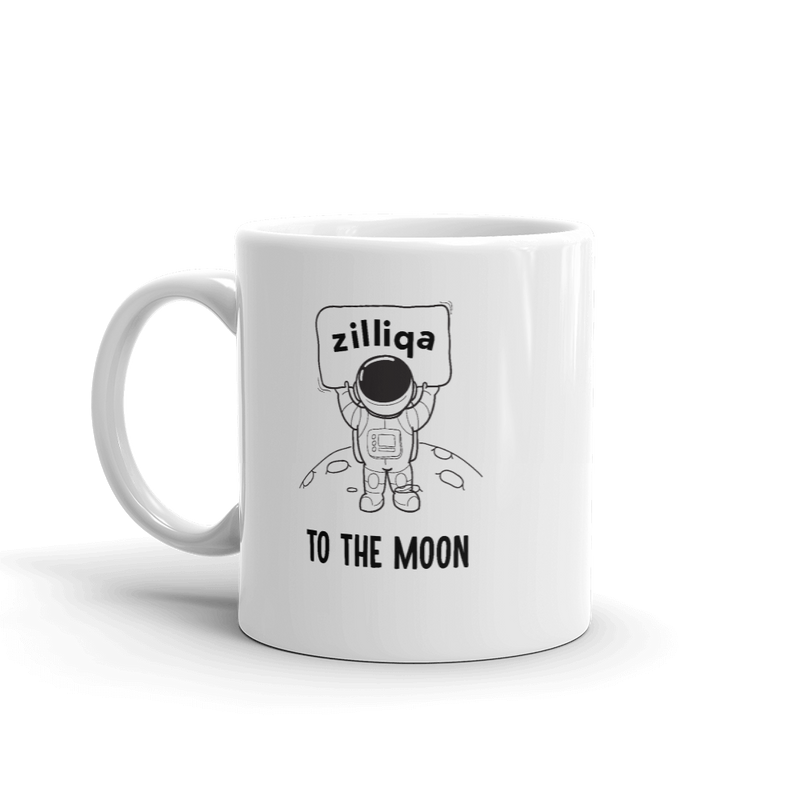 Zilliqa to the moon – White Mug (11 oz. & 15. Oz.)