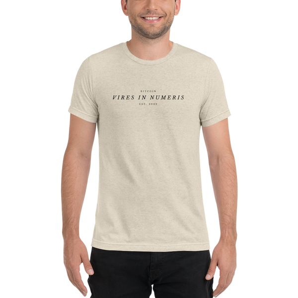 Vires in numeris (Bitcoin) - Men's Tri-Blend T-Shirt