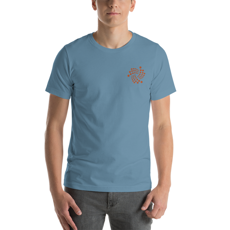 Iota floating design - Men's Embroidered PremiumT-Shirt