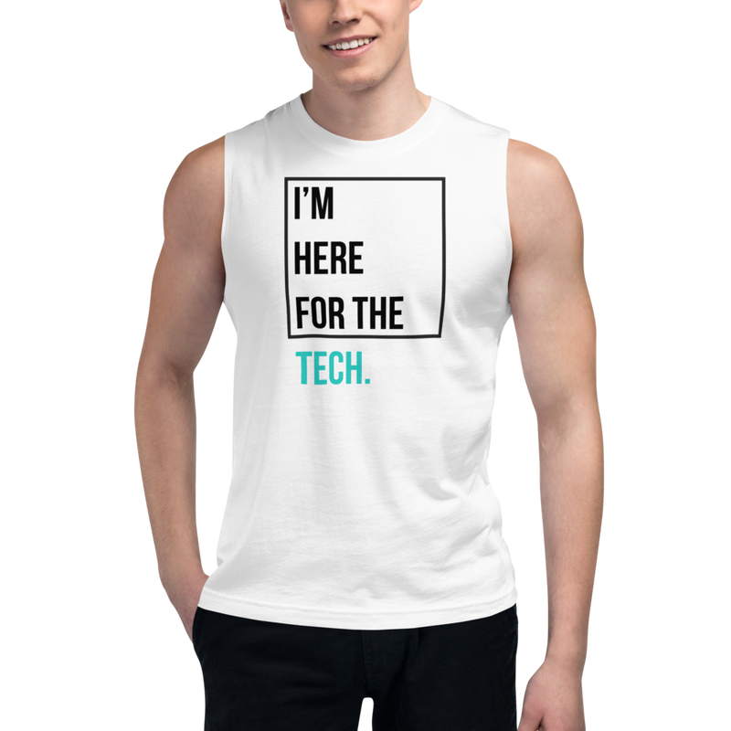 I'm here for the tech (Zilliqa) – Men’s Muscle Shirt
