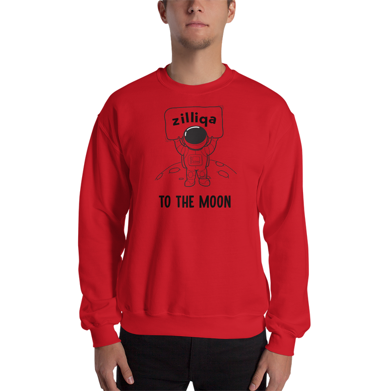 Zilliqa to the moon – Men’s Crewneck Sweatshirt
