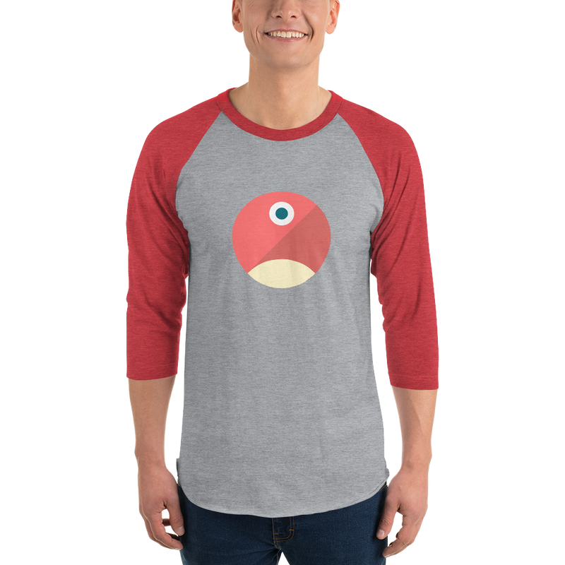 pTokens 3/4 sleeve raglan shirt