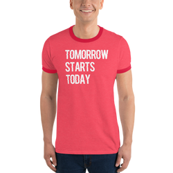 Tomorrow starts today (Zilliqa) - Men's Ringer T-Shirt