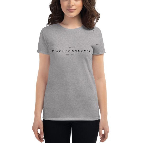 Vires in numeris (Bitcoin) - Women's Short Sleeve T-Shirt